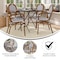Flash Furniture Lourdes Thonet French Bistro Stacking Chair w/Arms, White/Navy PE Rattan/Bamboo Alum Frame, 4PK 4-SDA-AD642002A-WHNVY-NAT-GG - alternate 10